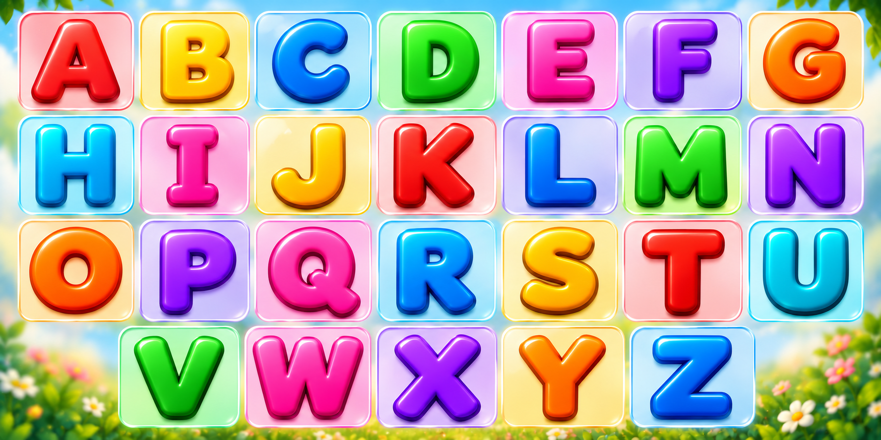English Alphabets — view 1